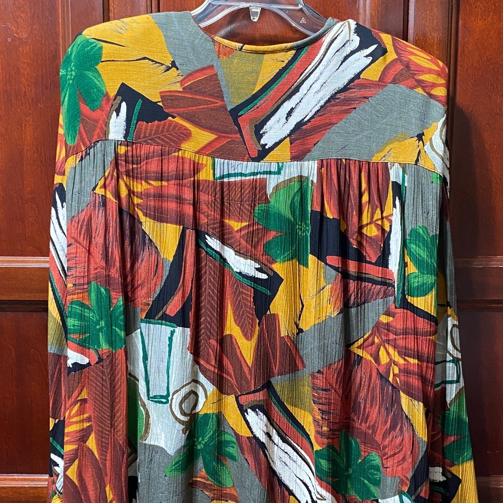 Fitting Image Multicolor Abstract women’s size 22W swing vintage duster - Picture 8 of 16